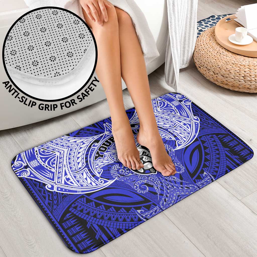 Personalized Canterbury-Bankstown Bulldogs Bathroom Set Polynesian Tribal Pattern Style