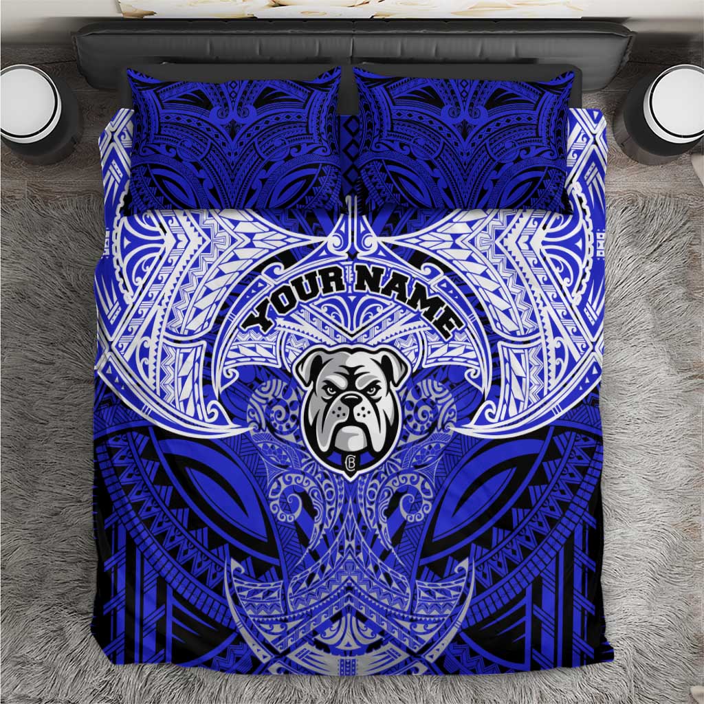 Personalized Canterbury-Bankstown Bulldogs Bedding Set Polynesian Tribal Pattern Style