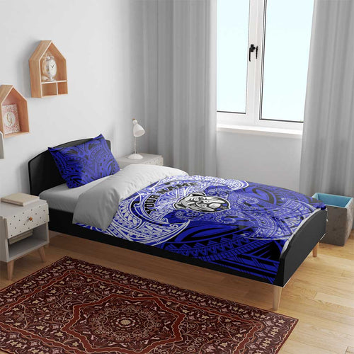 Personalized Canterbury-Bankstown Bulldogs Bedding Set Polynesian Tribal Pattern Style