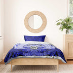 Personalized Canterbury-Bankstown Bulldogs Bedding Set Polynesian Tribal Pattern Style