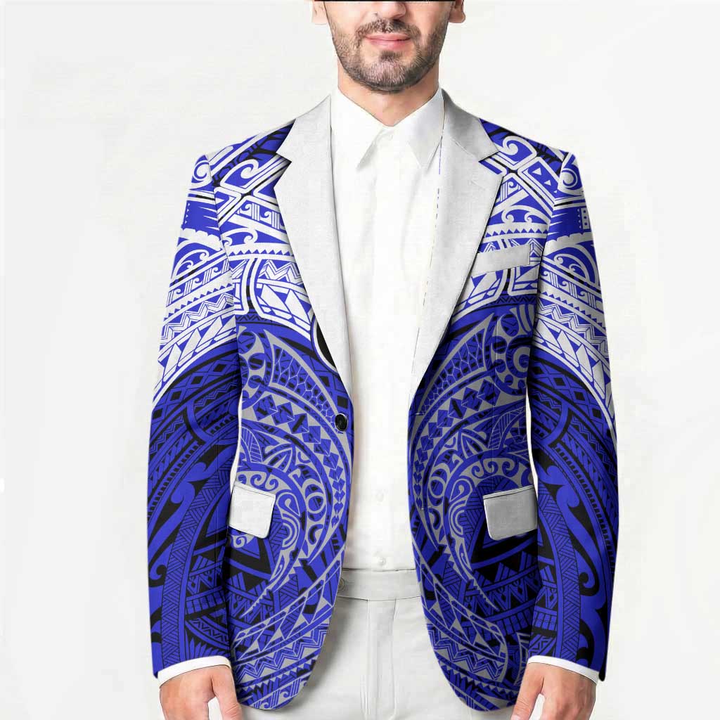 Personalized Canterbury-Bankstown Bulldogs Blazer Polynesian Tribal Pattern Style