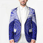 Personalized Canterbury-Bankstown Bulldogs Blazer Polynesian Tribal Pattern Style