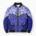 Personalized Canterbury-Bankstown Bulldogs Bomber Puffer Jacket Polynesian Tribal Pattern Style