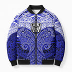 Personalized Canterbury-Bankstown Bulldogs Bomber Puffer Jacket Polynesian Tribal Pattern Style
