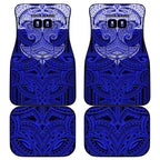 Personalized Canterbury-Bankstown Bulldogs Car Mats Polynesian Tribal Pattern Style