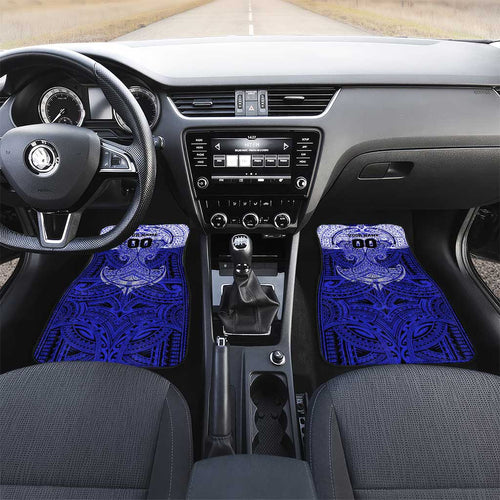 Personalized Canterbury-Bankstown Bulldogs Car Mats Polynesian Tribal Pattern Style