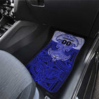 Personalized Canterbury-Bankstown Bulldogs Car Mats Polynesian Tribal Pattern Style