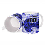 Personalized Canterbury-Bankstown Bulldogs Ceramic Mug Polynesian Tribal Pattern Style
