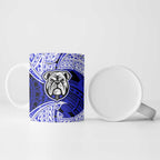 Personalized Canterbury-Bankstown Bulldogs Ceramic Mug Polynesian Tribal Pattern Style
