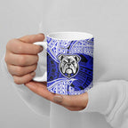 Personalized Canterbury-Bankstown Bulldogs Ceramic Mug Polynesian Tribal Pattern Style