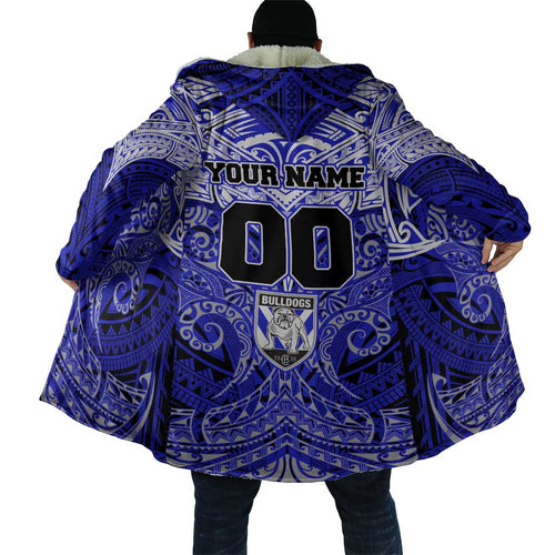 Personalized Canterbury-Bankstown Bulldogs Cloak Polynesian Tribal Pattern Style