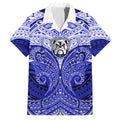 Personalized Canterbury-Bankstown Bulldogs Family Matching Long Sleeve Bodycon Dress and Hawaiian Shirt Polynesian Tribal Pattern Style