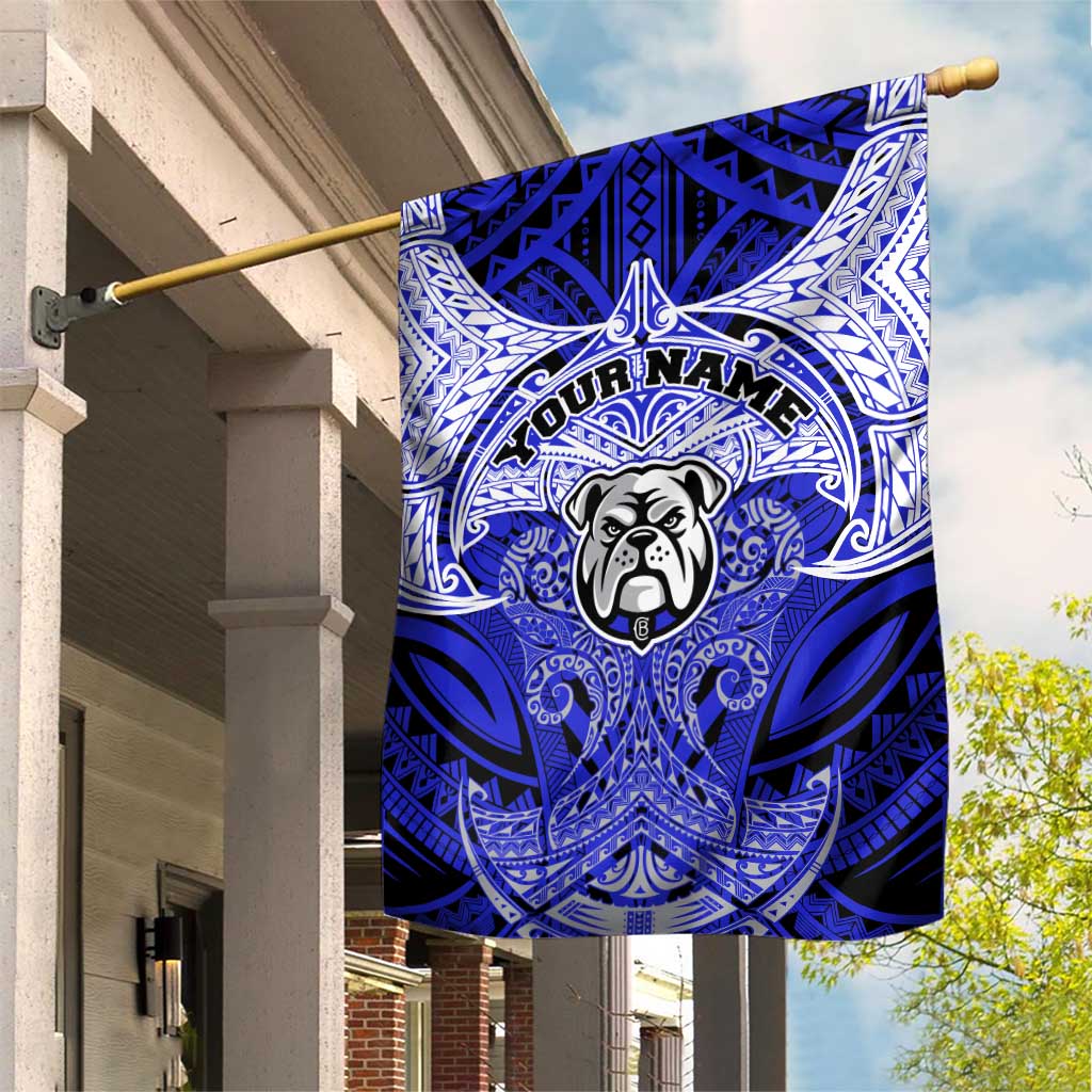 Personalized Canterbury-Bankstown Bulldogs Garden Flag Polynesian Tribal Pattern Style