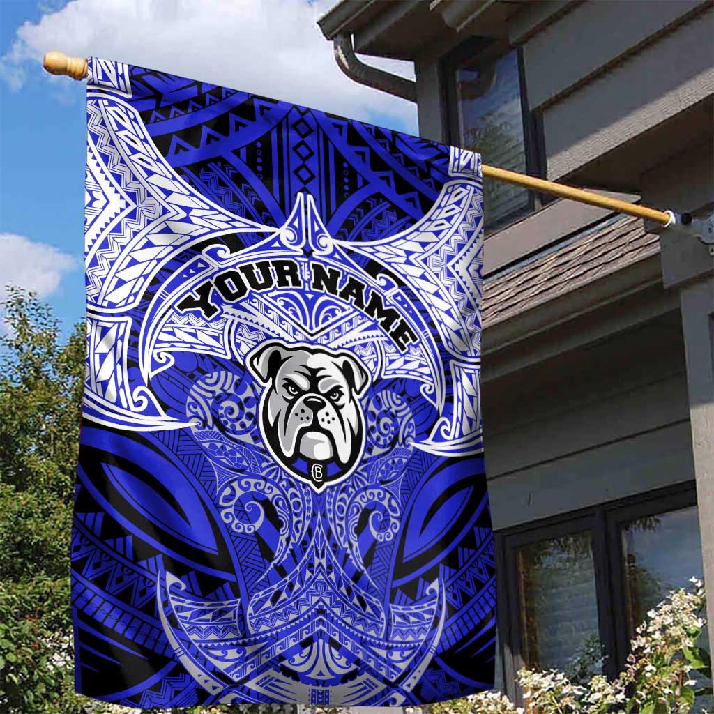 Personalized Canterbury-Bankstown Bulldogs Garden Flag Polynesian Tribal Pattern Style