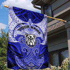 Personalized Canterbury-Bankstown Bulldogs Garden Flag Polynesian Tribal Pattern Style