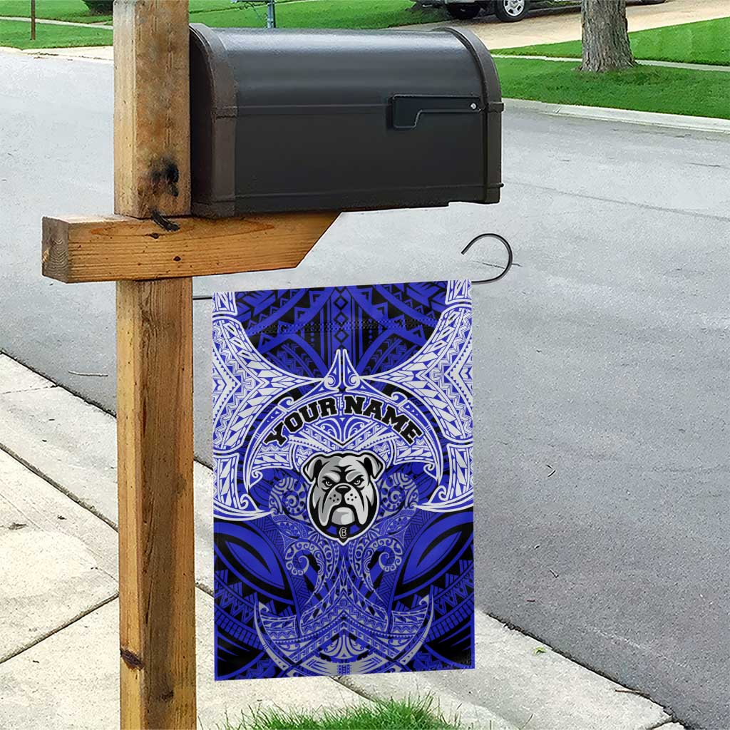 Personalized Canterbury-Bankstown Bulldogs Garden Flag Polynesian Tribal Pattern Style