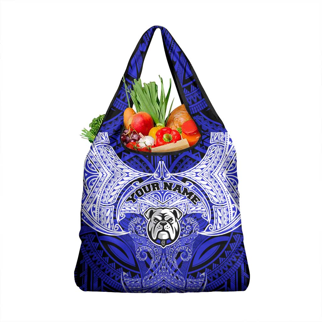 Personalized Canterbury-Bankstown Bulldogs Grocery Bag Polynesian Tribal Pattern Style