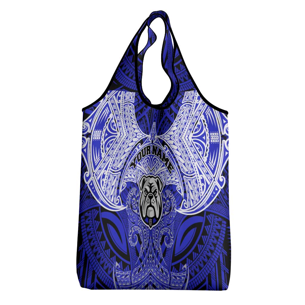 Personalized Canterbury-Bankstown Bulldogs Grocery Bag Polynesian Tribal Pattern Style
