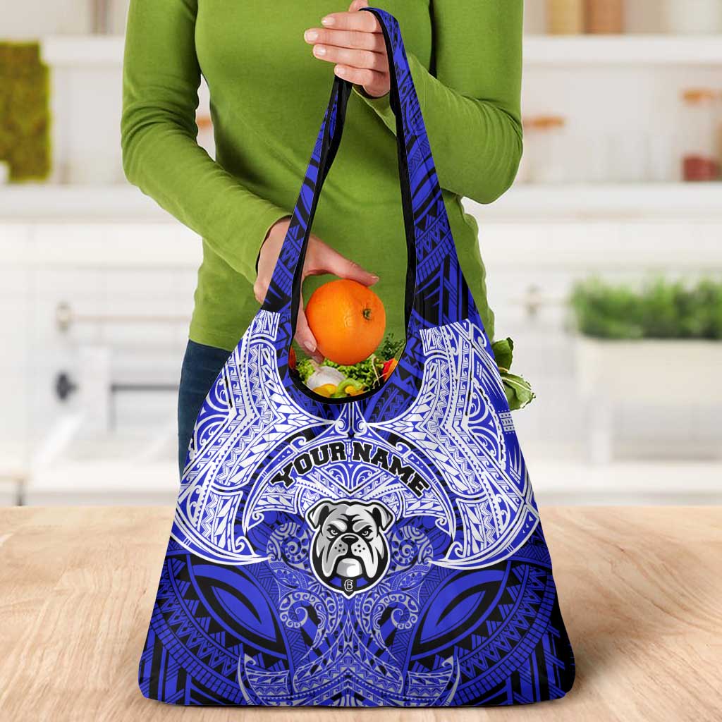 Personalized Canterbury-Bankstown Bulldogs Grocery Bag Polynesian Tribal Pattern Style