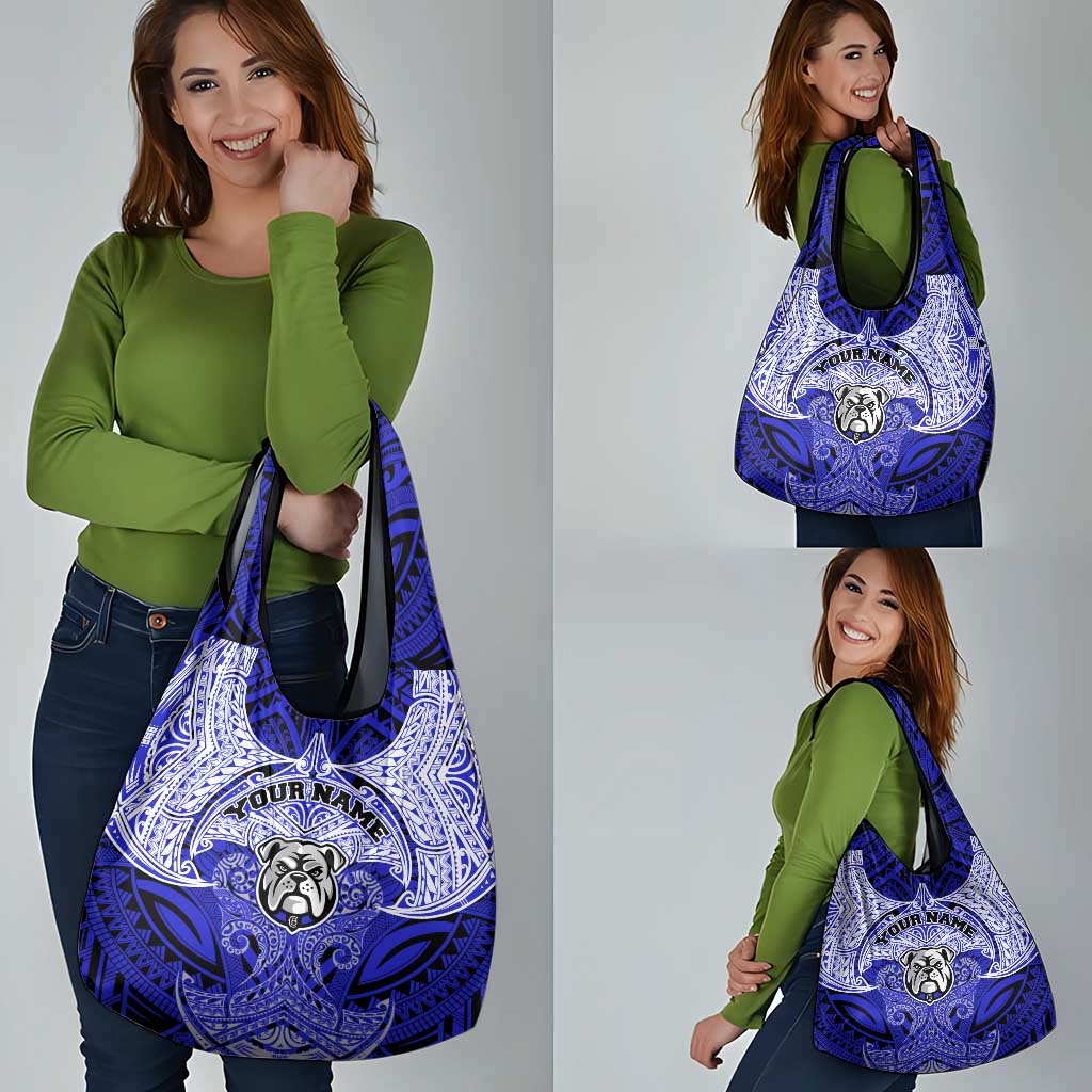 Personalized Canterbury-Bankstown Bulldogs Grocery Bag Polynesian Tribal Pattern Style