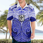 Personalized Canterbury-Bankstown Bulldogs Hawaiian Shirt Polynesian Tribal Pattern Style