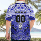 Personalized Canterbury-Bankstown Bulldogs Hawaiian Shirt Polynesian Tribal Pattern Style