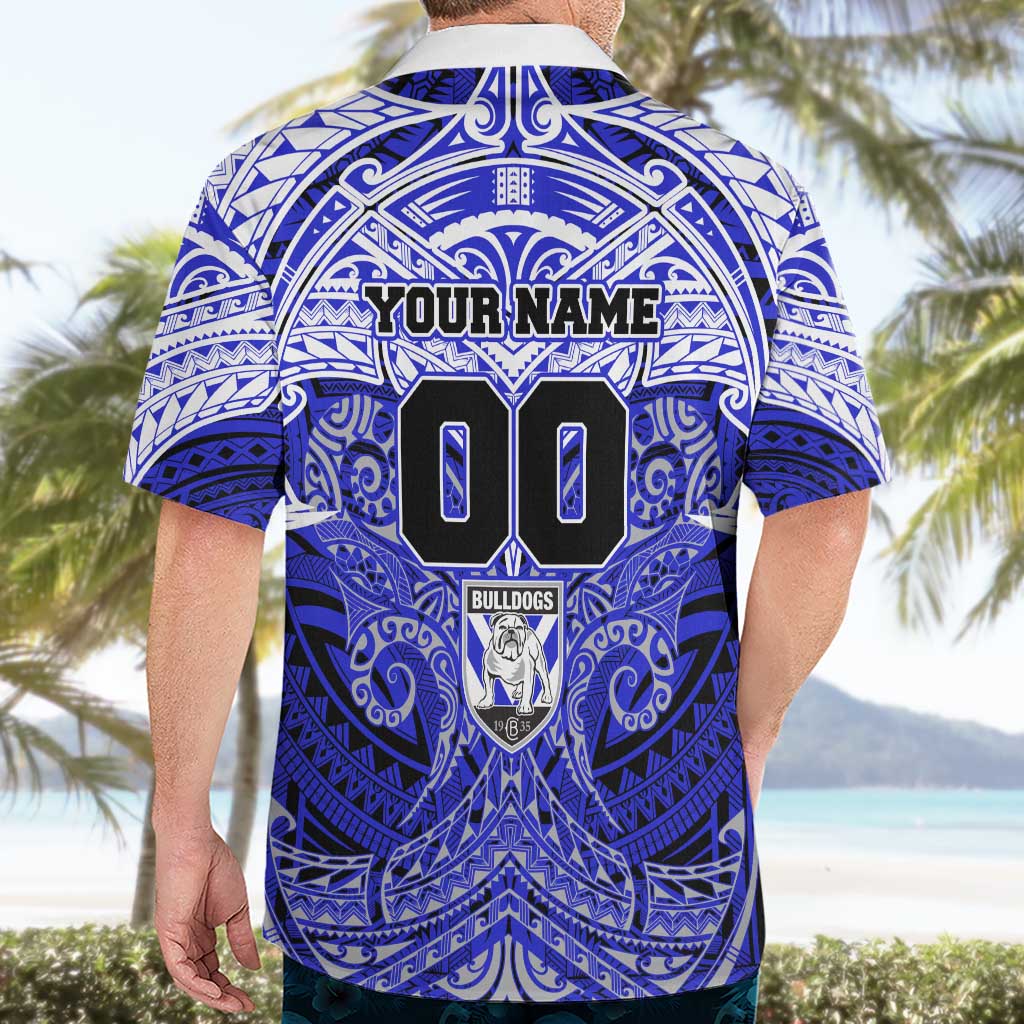 Personalized Canterbury-Bankstown Bulldogs Hawaiian Shirt Polynesian Tribal Pattern Style