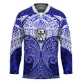 Personalized Canterbury-Bankstown Bulldogs Hockey Jersey Polynesian Tribal Pattern Style