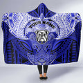 Personalized Canterbury-Bankstown Bulldogs Hooded Blanket Polynesian Tribal Pattern Style
