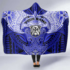 Personalized Canterbury-Bankstown Bulldogs Hooded Blanket Polynesian Tribal Pattern Style