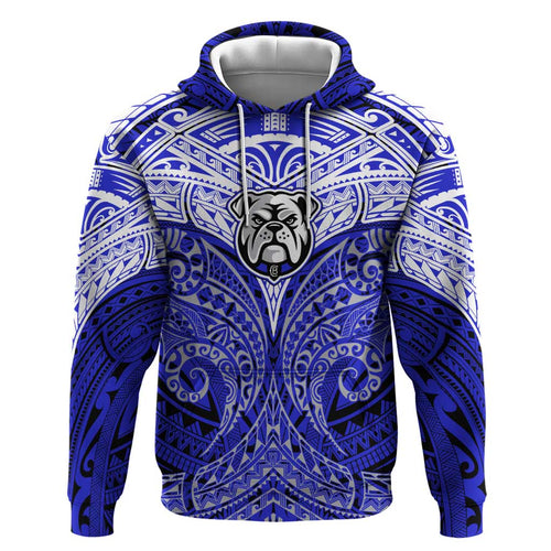 Personalized Canterbury-Bankstown Bulldogs Hoodie Polynesian Tribal Pattern Style