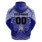 Personalized Canterbury-Bankstown Bulldogs Hoodie Polynesian Tribal Pattern Style