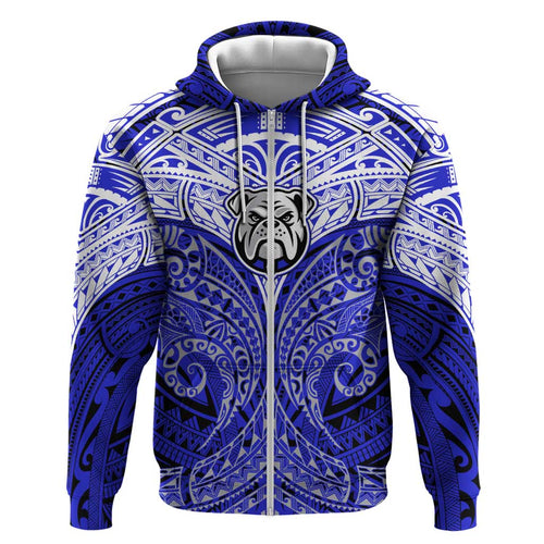 Personalized Canterbury-Bankstown Bulldogs Hoodie Polynesian Tribal Pattern Style