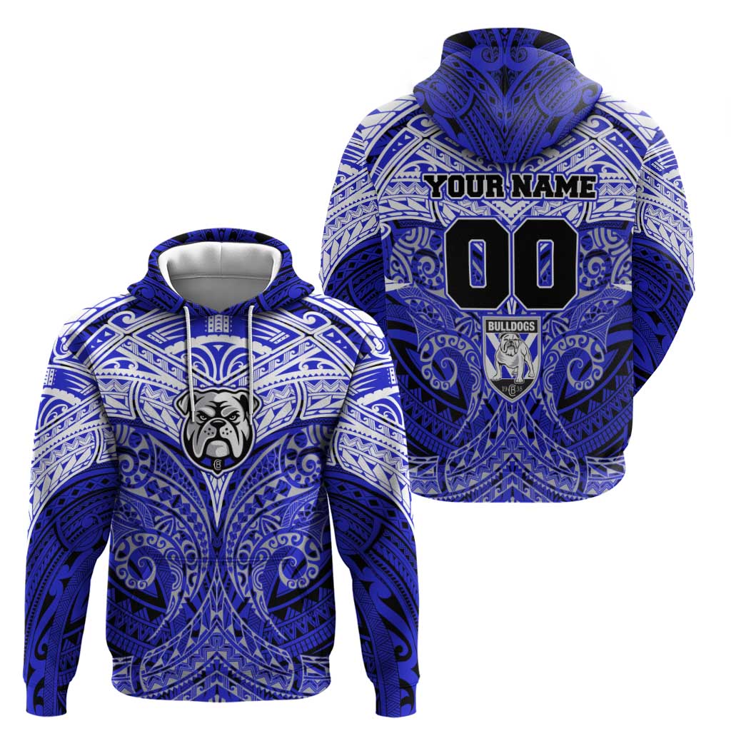 Personalized Canterbury-Bankstown Bulldogs Hoodie Polynesian Tribal Pattern Style