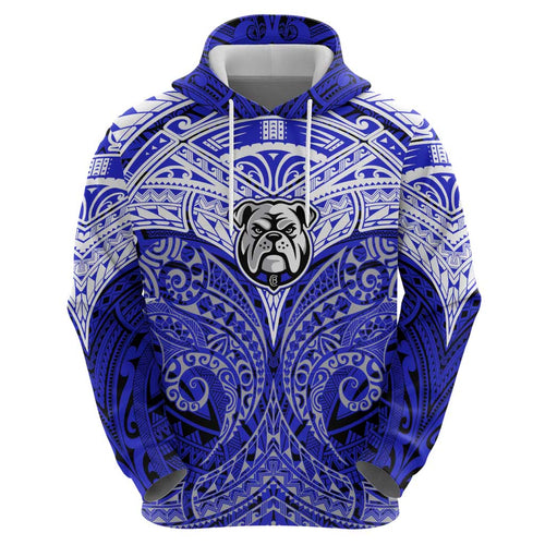 Personalized Canterbury-Bankstown Bulldogs Hoodie Polynesian Tribal Pattern Style