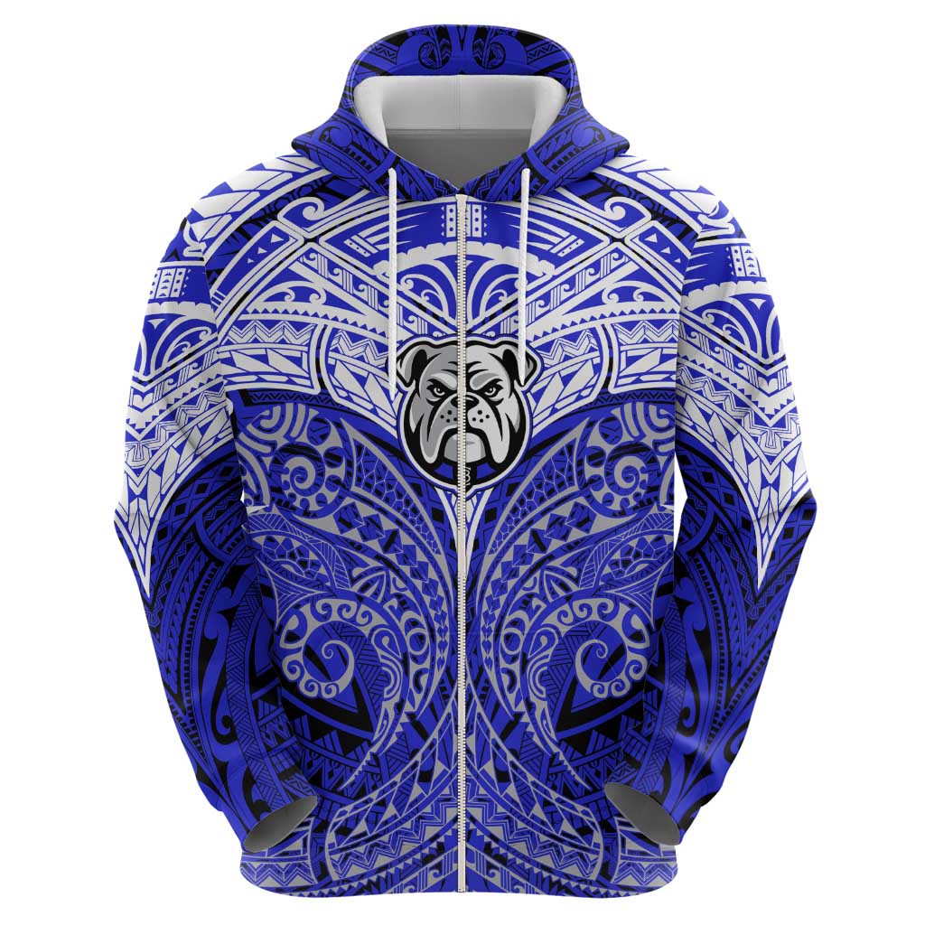 Personalized Canterbury-Bankstown Bulldogs Hoodie Polynesian Tribal Pattern Style