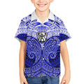 Personalized Canterbury-Bankstown Bulldogs Kid Hawaiian Shirt Polynesian Tribal Pattern Style
