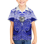 Personalized Canterbury-Bankstown Bulldogs Kid Hawaiian Shirt Polynesian Tribal Pattern Style