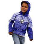 Personalized Canterbury-Bankstown Bulldogs Kid Hoodie Polynesian Tribal Pattern Style