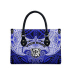 Personalized Canterbury-Bankstown Bulldogs Leather Bag Polynesian Tribal Pattern Style