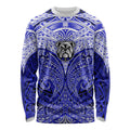 Personalized Canterbury-Bankstown Bulldogs Long Sleeve Shirt Polynesian Tribal Pattern Style