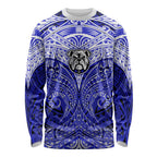 Personalized Canterbury-Bankstown Bulldogs Long Sleeve Shirt Polynesian Tribal Pattern Style