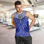 Personalized Canterbury-Bankstown Bulldogs Men Tank Top Polynesian Tribal Pattern Style