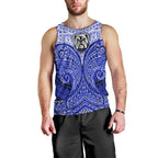 Personalized Canterbury-Bankstown Bulldogs Men Tank Top Polynesian Tribal Pattern Style