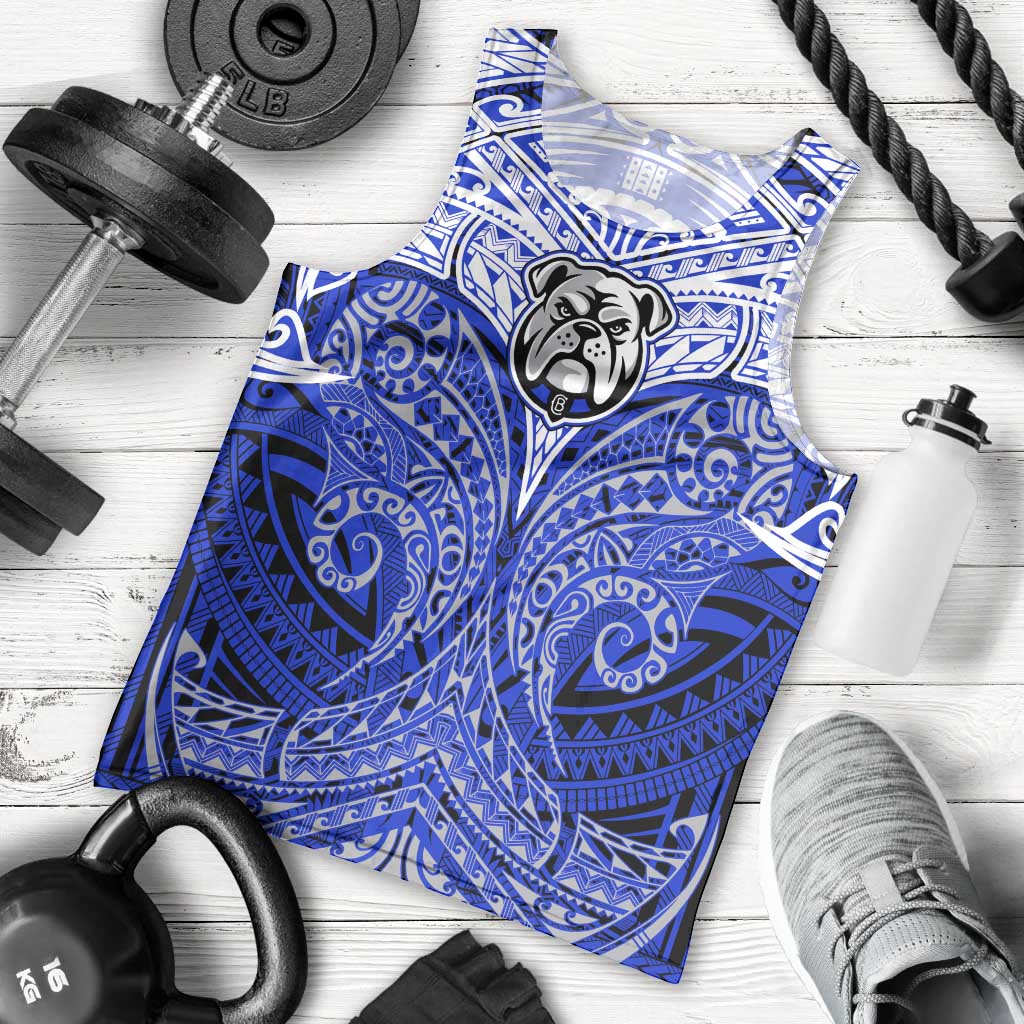 Personalized Canterbury-Bankstown Bulldogs Men Tank Top Polynesian Tribal Pattern Style