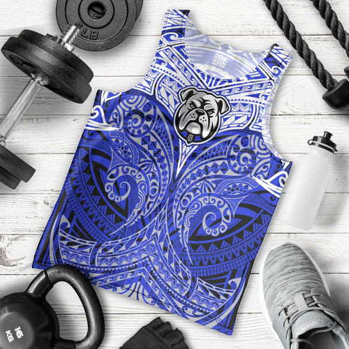 Personalized Canterbury-Bankstown Bulldogs Men Tank Top Polynesian Tribal Pattern Style