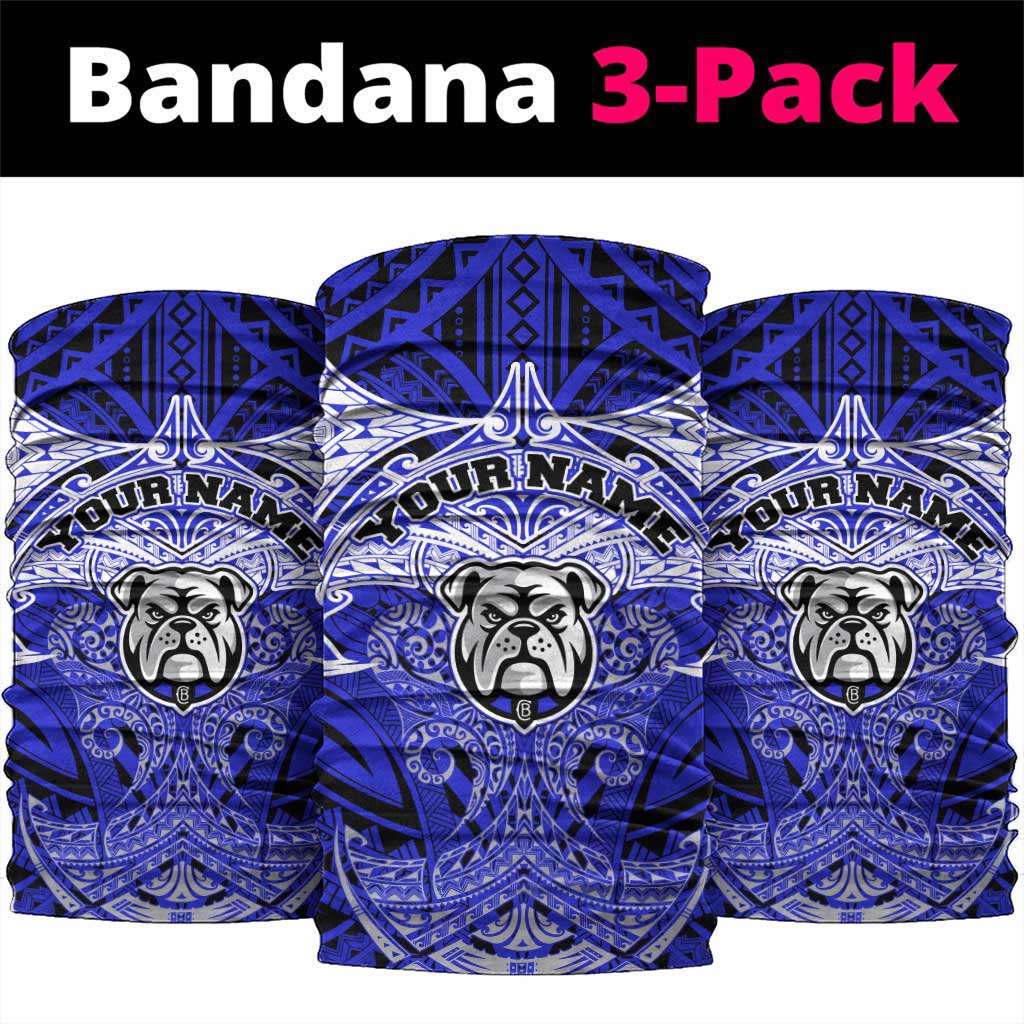 Personalized Canterbury-Bankstown Bulldogs Neck Gaiter Polynesian Tribal Pattern Style