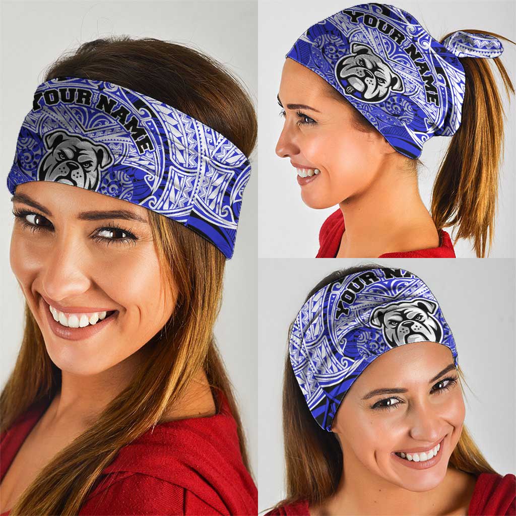 Personalized Canterbury-Bankstown Bulldogs Neck Gaiter Polynesian Tribal Pattern Style