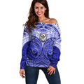 Personalized Canterbury-Bankstown Bulldogs Off Shoulder Sweater Polynesian Tribal Pattern Style
