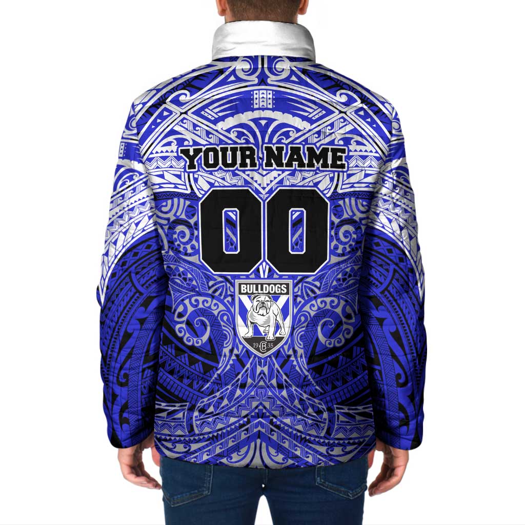 Personalized Canterbury-Bankstown Bulldogs Padded Jacket Polynesian Tribal Pattern Style